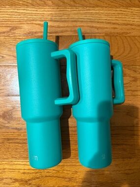 Two NWOT Simple Modern 40 oz Emerald Green Insulated Travel Tumblers